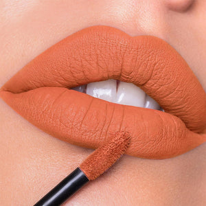 MAKI YIKA Lápiz labial naranja para mujer, color permanece de larga duración A19