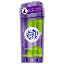 Cargar imagen en el visor de la galería, Lady Speed Stick Invisible Dry Antitranspirante y desodorante, polvo fresco – 2.3 oz
