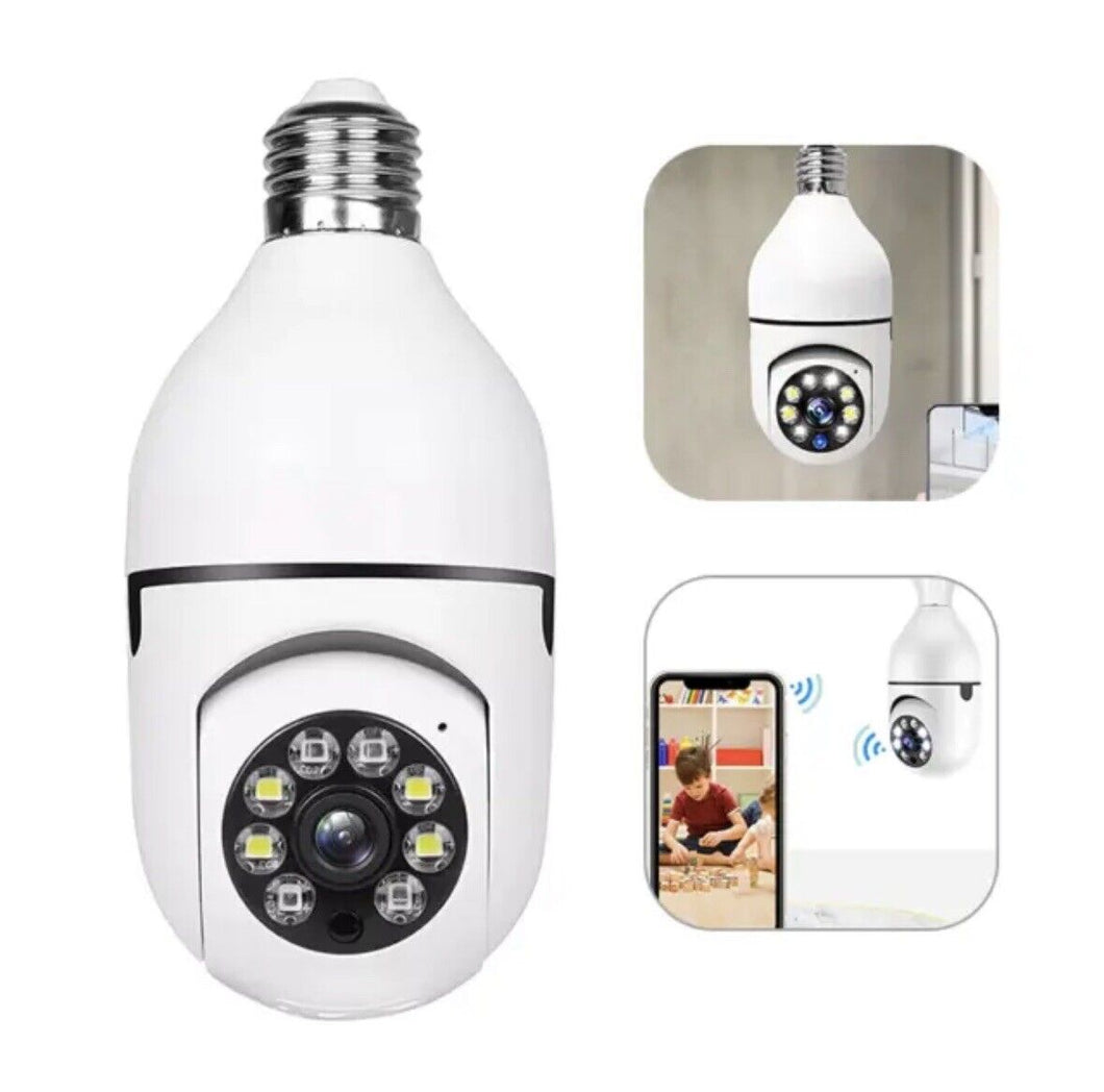 Bombilla Cámara 360° 1080P Wi-Fi inalámbrica