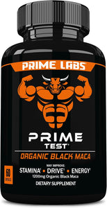 Cápsulas orgánicas de raíz de maca negra 1,200 mg