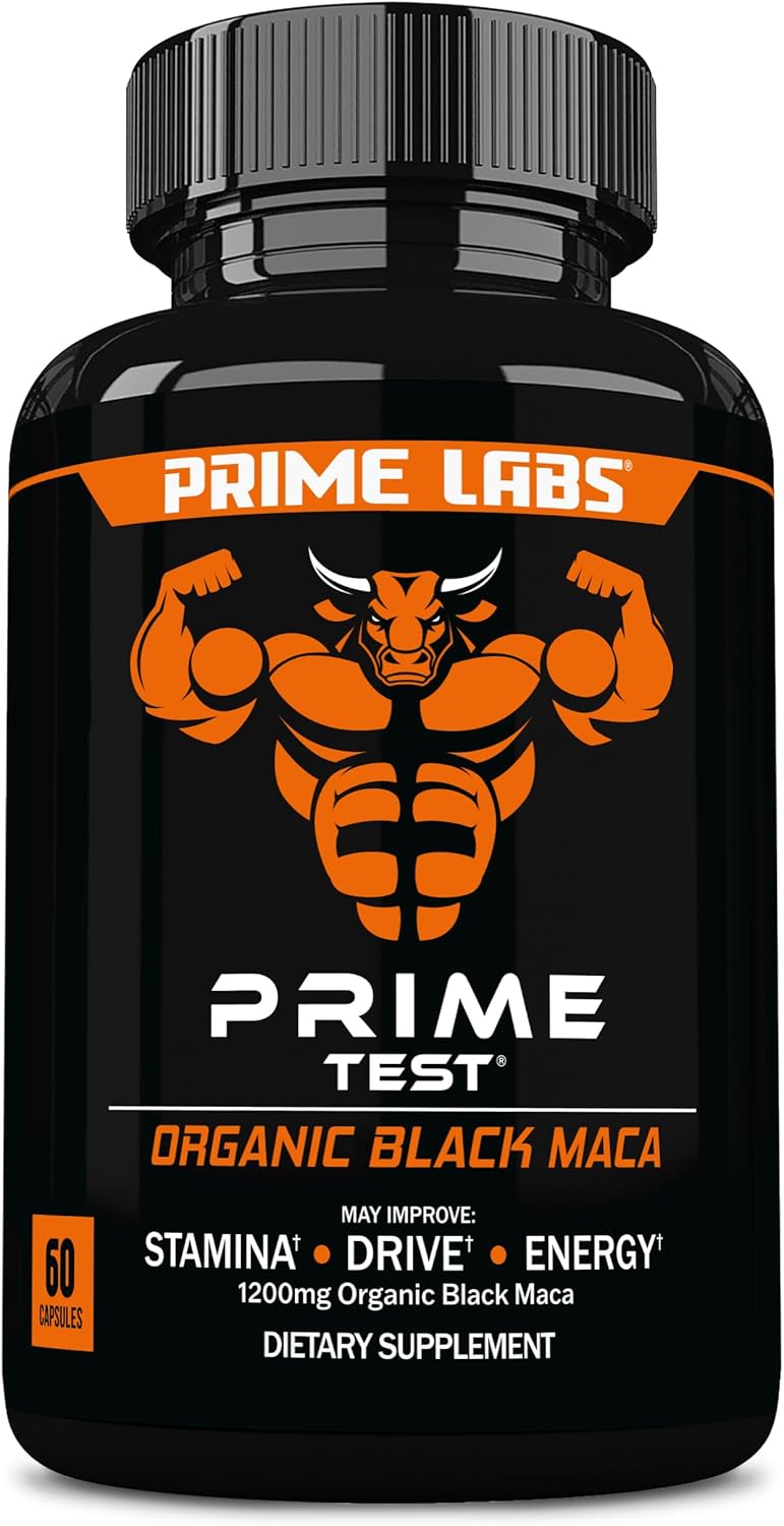 Cápsulas orgánicas de raíz de maca negra 1,200 mg