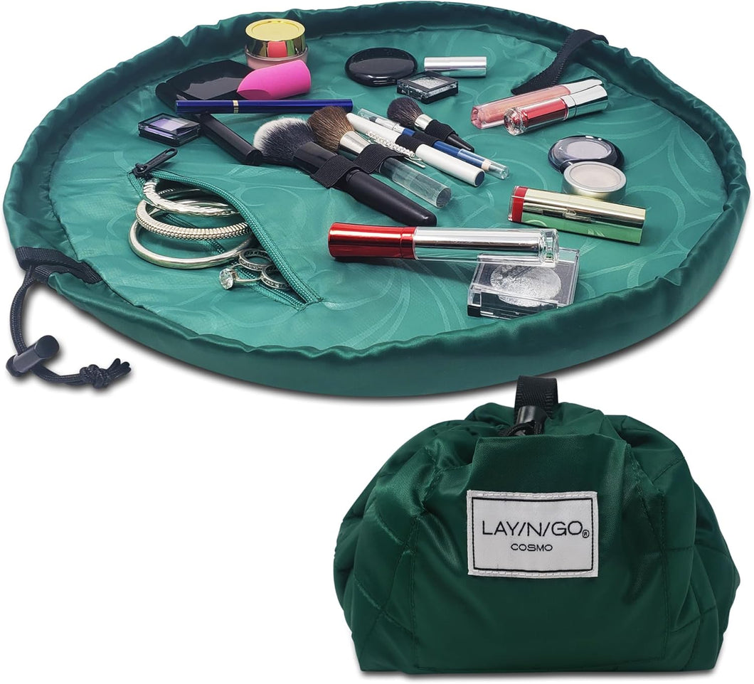 Organizador de maquillaje con cordón para viajes y uso diario con un diseño  a22 patentado