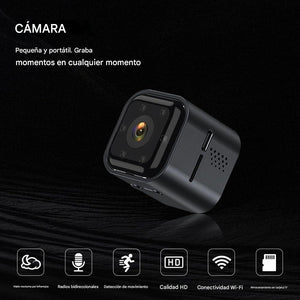 Cámara espía, WiFi, cámara inalámbrica, 100 días de duración en espera