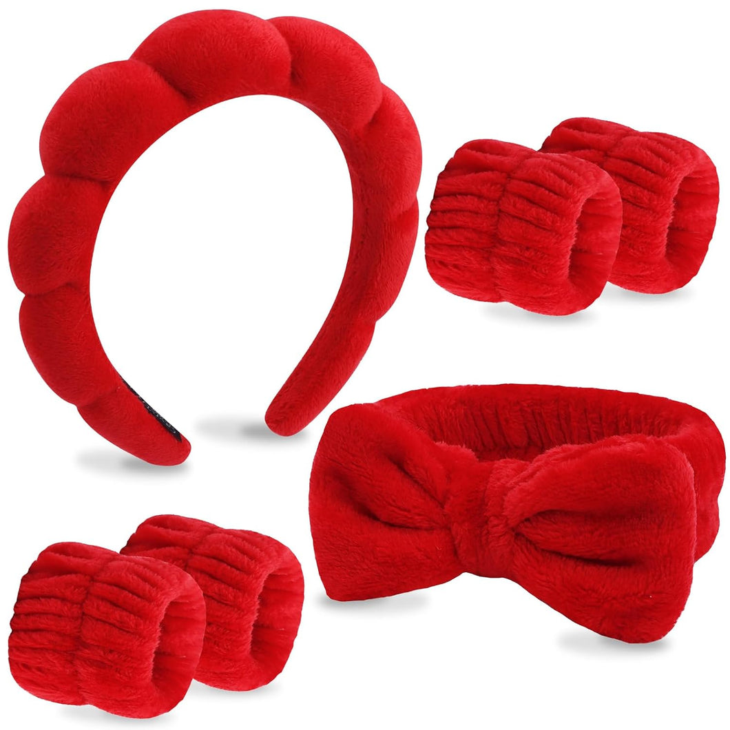 VELSCRUN Paquete de 6 diademas para el cabello, diadema de maquillaje