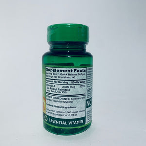 Vitamina A 3.000 mcg- para la vision.