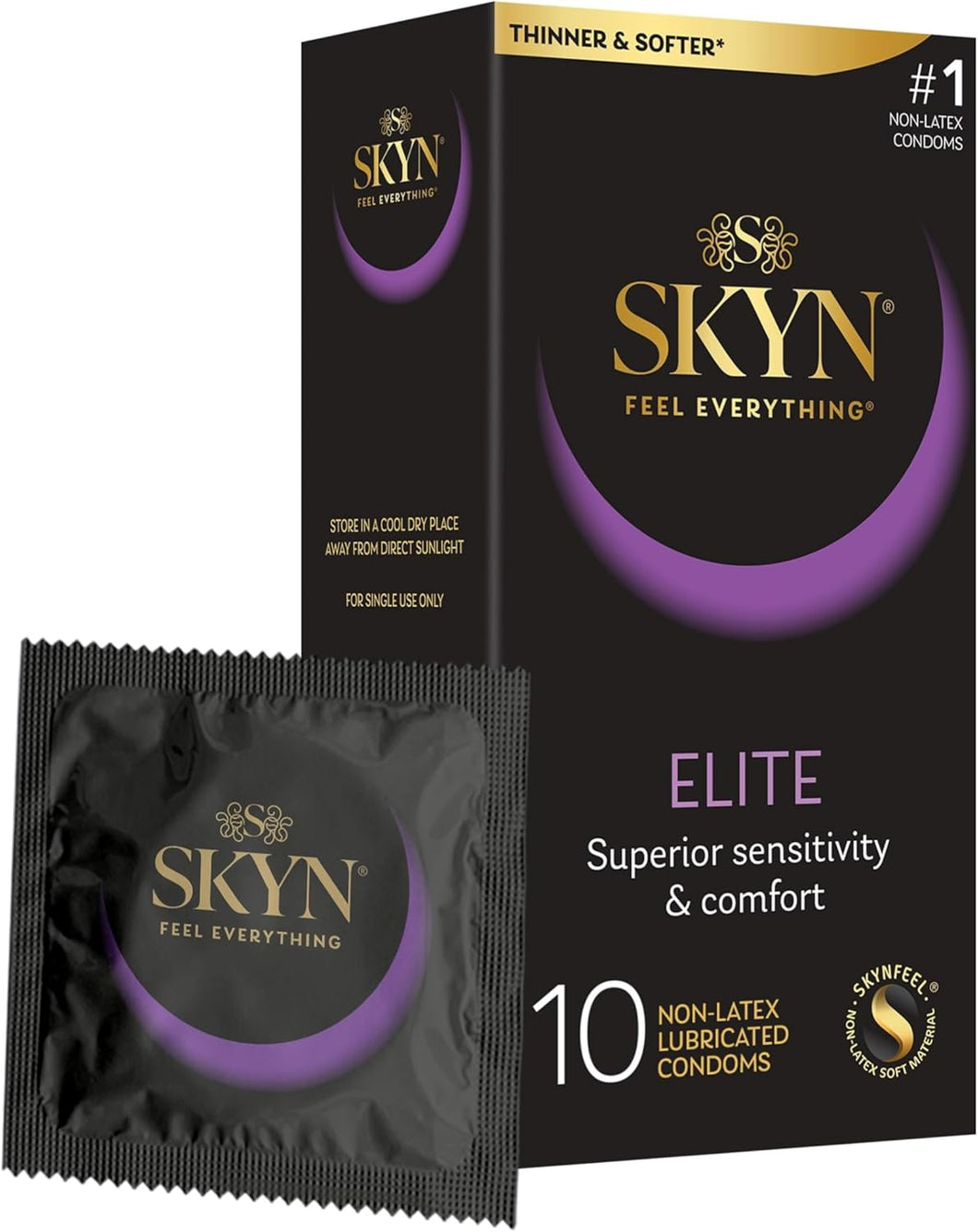 Condones SKYN Elite lubricados ultra finos
