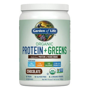 Proteína vegetal orgánica y polvo verde
