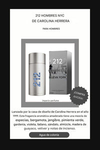 212 MEN NYC por Carolina Herrera 3.4oz
