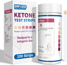 Cargar imagen en el visor de la galería, Tiras de prueba de cetonas: 200 tiras
