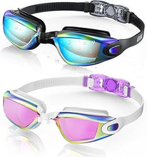 Cargar imagen en el visor de la galería, Aegend - Gafas de natación, paquete de 2 gafas de natación sin filtraciones
