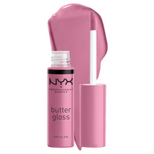 Cargar imagen en el visor de la galería, NYX MAQUILLAJE PROFESIONAL Brillo de mantequilla, brillo de labios no pegajoso, - Eclair (rosa) A19
