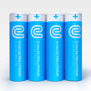 AA Ultra - Batería de litio (paquete de 4), 3000 mAh 1.5 V