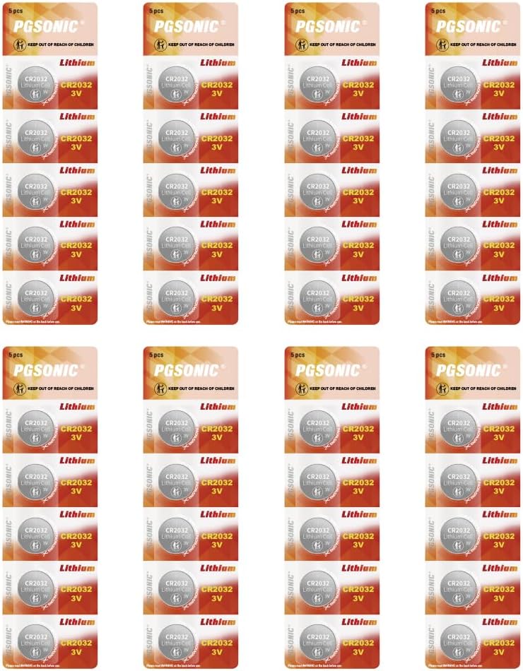 Paquete de 40 pilas CR2032 de litio de 3 V