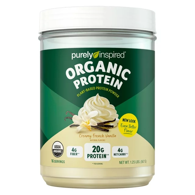 Proteína en polvo orgánica a base de plantas 1.25 lbs