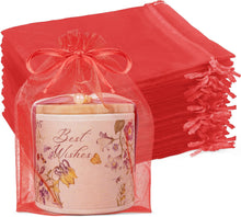 Cargar imagen en el visor de la galería, Crweety 100 bolsas de organza blanca de 6 x 9 pulgadas
