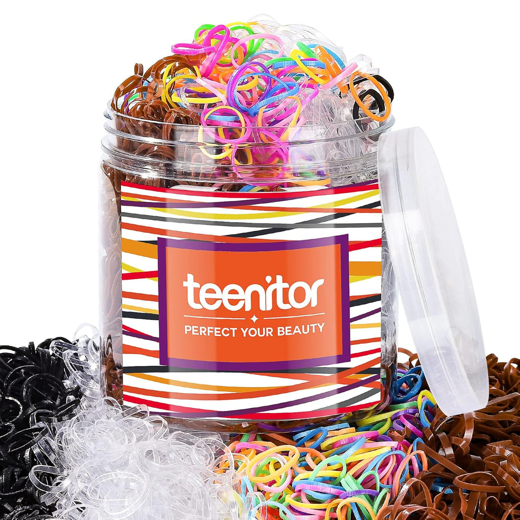 Bandas elásticas para el cabello, 2000 bandas de goma para el cabello A21, elásticos para el cabello,