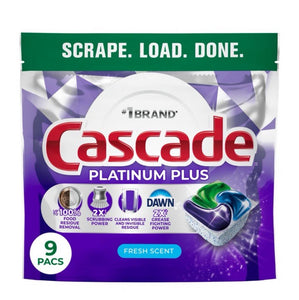 Detergente para lavavajillas con acción, Cascade Platinum Plus- Aroma fresco