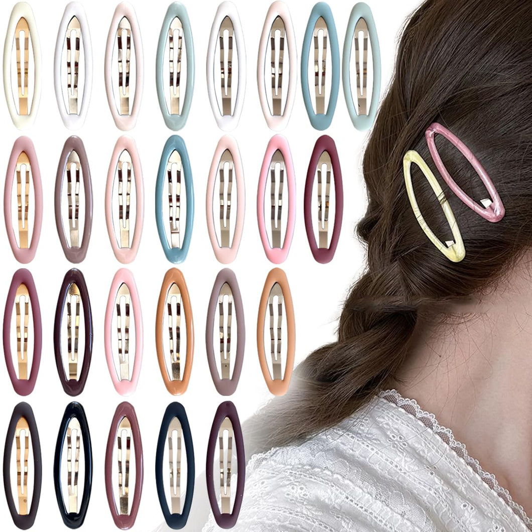 26 pinzas de metal elipse para el cabello antideslizantes para mujeres A21y niñas