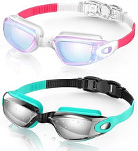 Cargar imagen en el visor de la galería, Aegend - Gafas de natación, paquete de 2 gafas de natación sin filtraciones

