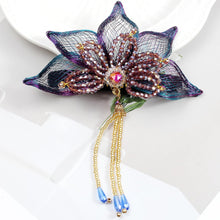 Cargar imagen en el visor de la galería, DIY alambre de cobre de metal tejido a mano diseño de alto nivel pasadores elegantes A21
