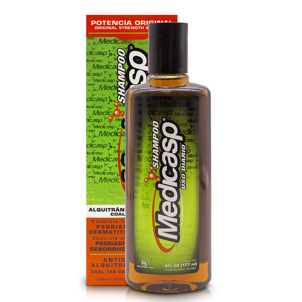 Shampoo anticaspa con alquitrán de hulla, Trata la caspa, dermatitis seborreica y psoriasis, 6 onzas