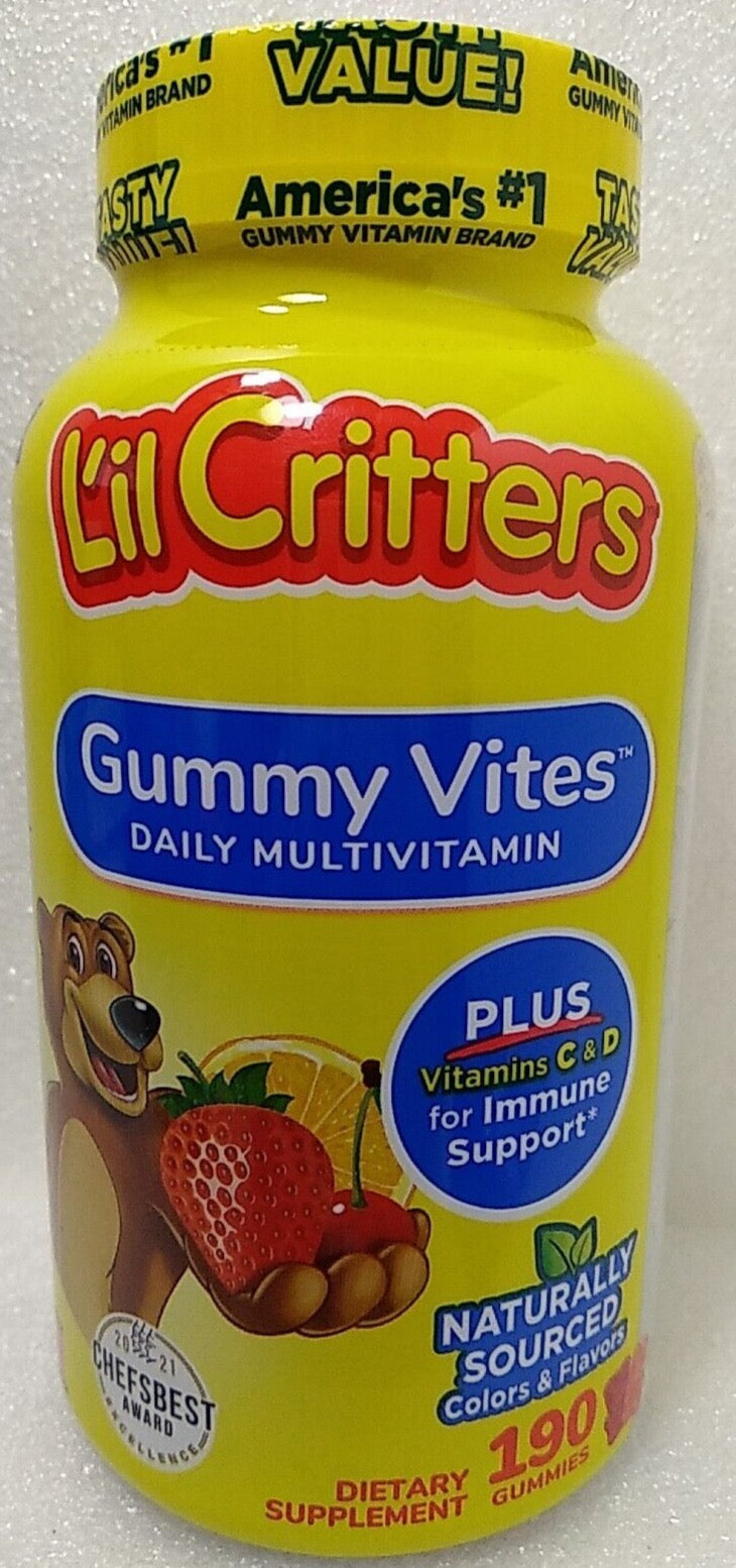 Multivitamínico para niños en gomitas para apoyo inmunológico- 190 gomitas EXP: 2027+