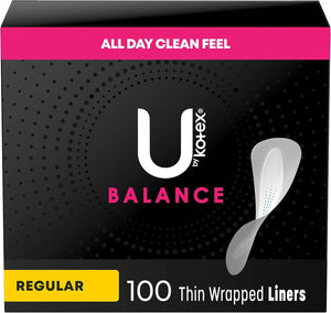 U por Kotex Barely There protectores, absorción liviana, sin perfume A24