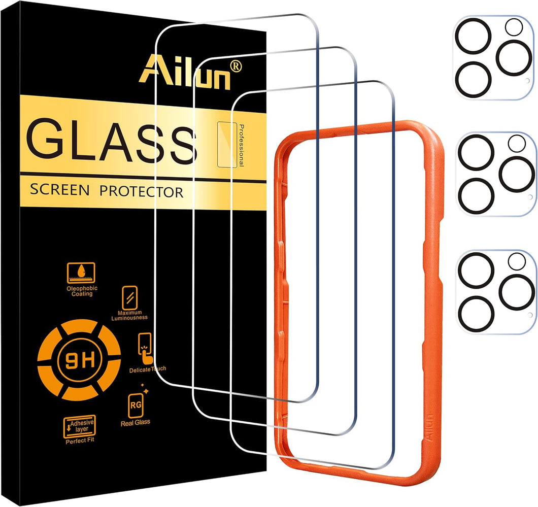 Ailun Paquete de 3 protectores de pantalla para iPhone 16 Pro Max [6.9  a24