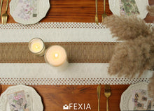 Cargar imagen en el visor de la galería, FEXIA Camino de mesa bohemio para Acción de Gracias, Navidad,  A19

