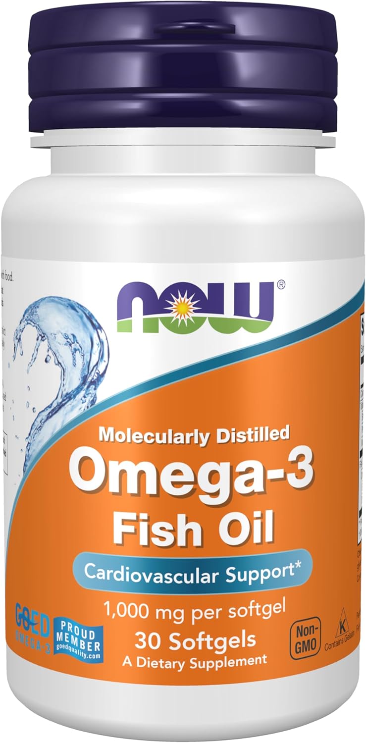 NOW Suplementos, Omega-3 1,000mg