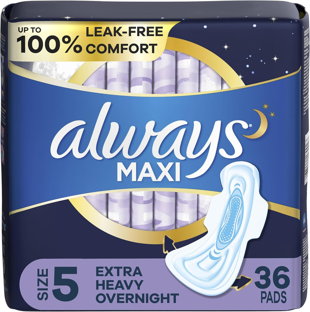 Always Almohadillas maxi con alas, talla 5, extra  a24