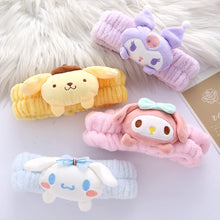 Cargar imagen en el visor de la galería, Diadema de spa Kawaii para lavar la cara, bonita diadema amarilla para maquillaje,  A22 lavado, fiesta,
