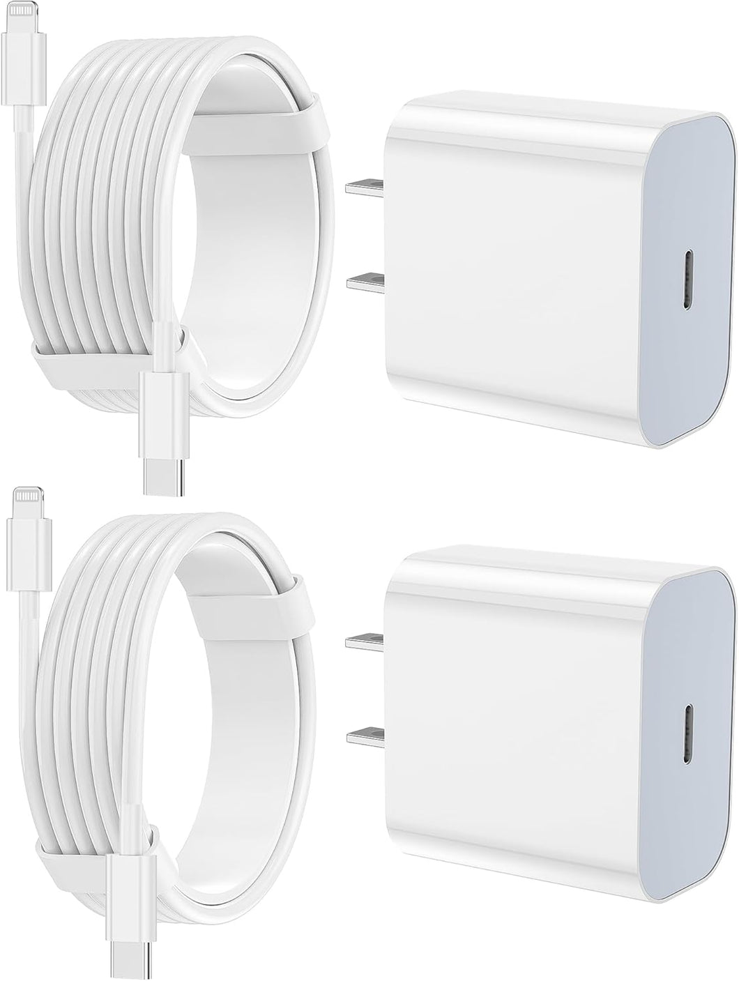 Cargador de iPhone de carga rápida, paquete de 2  a24