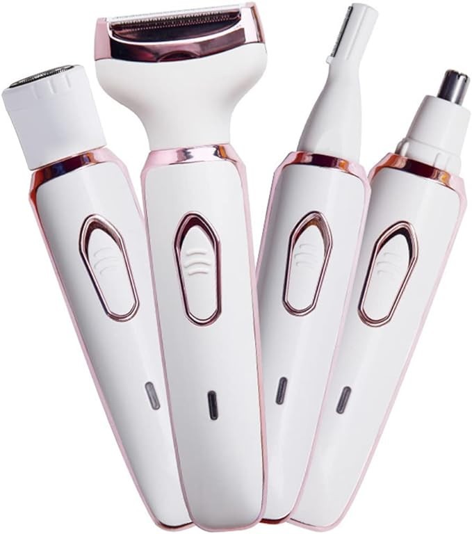 4 In 1 Women Electric Shaver Rechargeable Waterproof Razor Painless Epilator