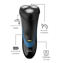 Cargar imagen en el visor de la galería, Philips Norelco S1560 / 81 Shaver 2100 afeitadora eléctrica húmeda recargable, con recortadora emergente
