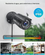 Cargar imagen en el visor de la galería, ZOSI Cámara de seguridad 2.0 MP FHD 1080p para exterior/interior
