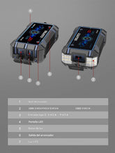 Cargar imagen en el visor de la galería, Arrancador de batería para coche con capacidad máxima de 2500 A, para motores de gasolina y diésel de hasta 8 L.
