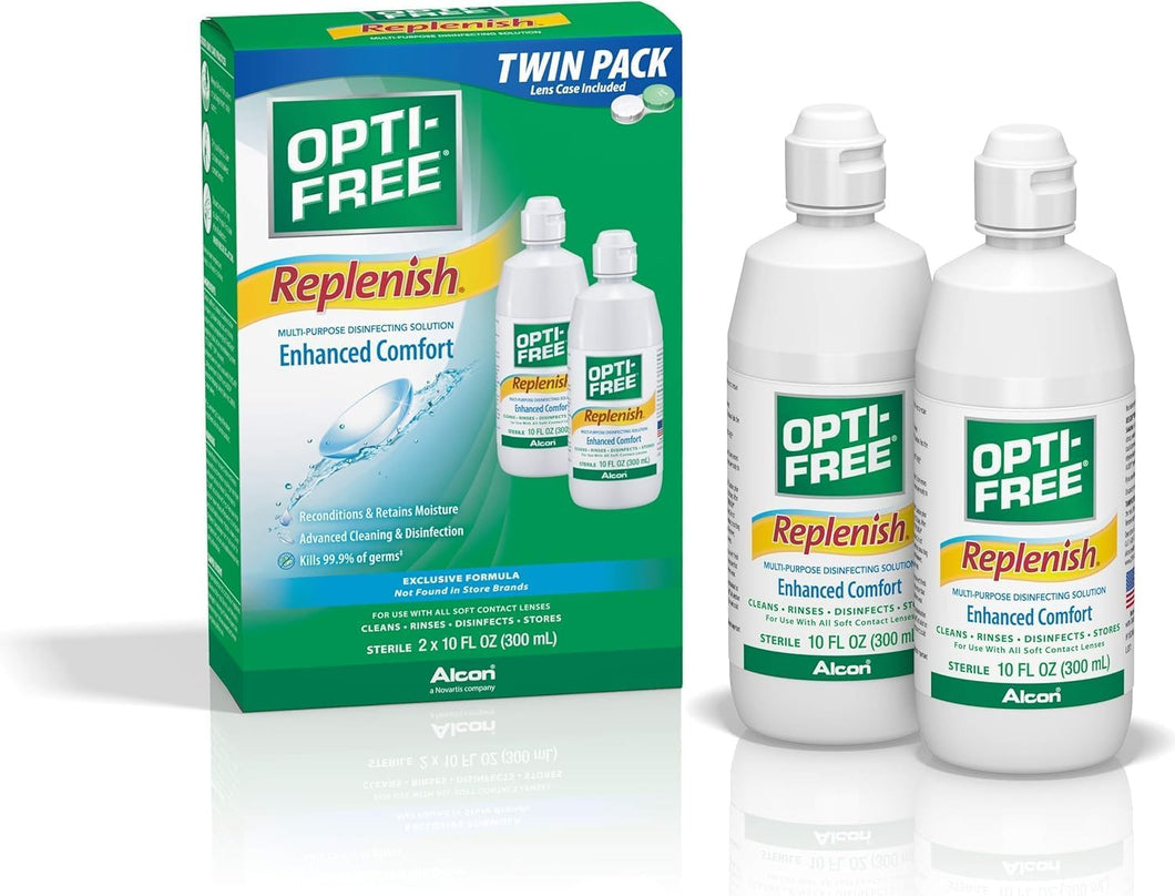 Opti-Free Replenish Solución multiusos de limpieza a24