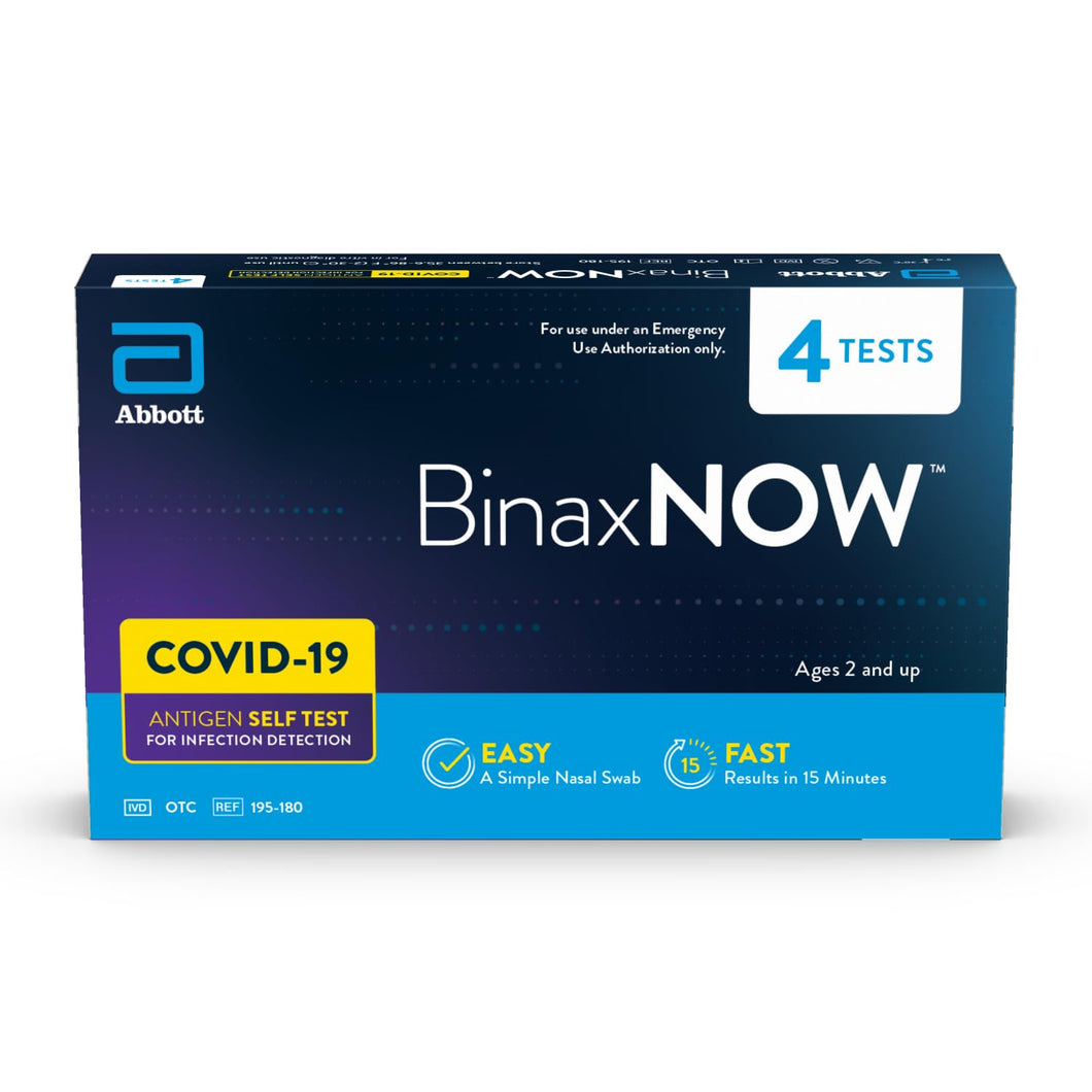 BinaxNOW Autoprueba de antígeno COVID-19 a24