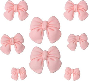Encantos brillantes para zapatos, decoraciones de zapatos para mujer, cadenas de perlas, accesorios de zapatos rosados a22, dijes de flores para zapatos, estilo propio