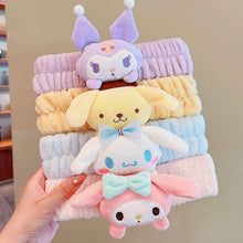 Cargar imagen en el visor de la galería, Diadema de spa Kawaii para lavar la cara, linda diadema rosa para maquillaje, lavado, fiesta,  A22 diadema suave para mujeres y niñas
