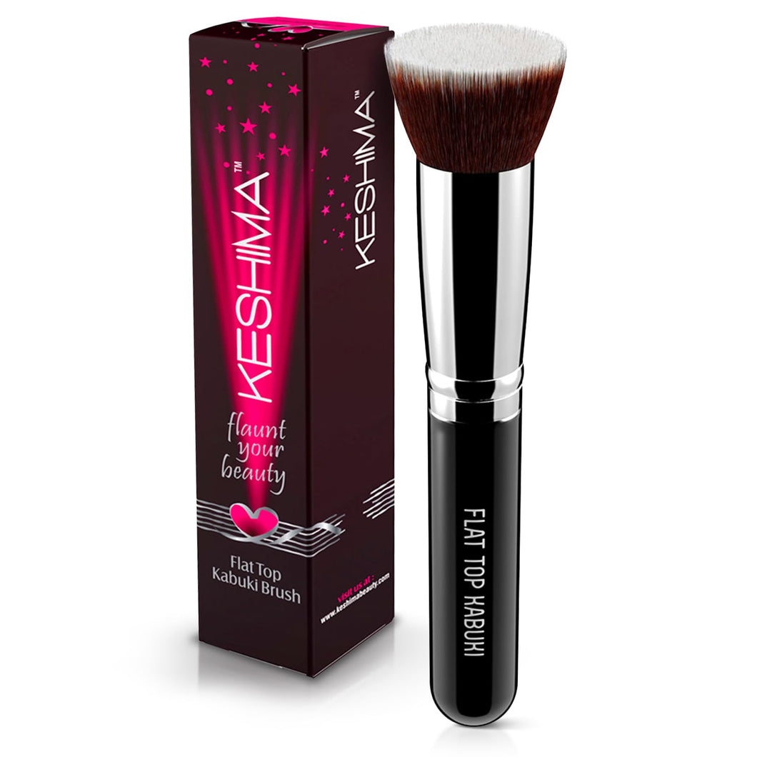 Cepillo para base plano Kabuki por Keshima cepillo para maquillaje de alta calidad para líquido