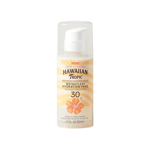 Loción de hidratación sin peso protector solar para rostro SPF 30, 1.7 onzas