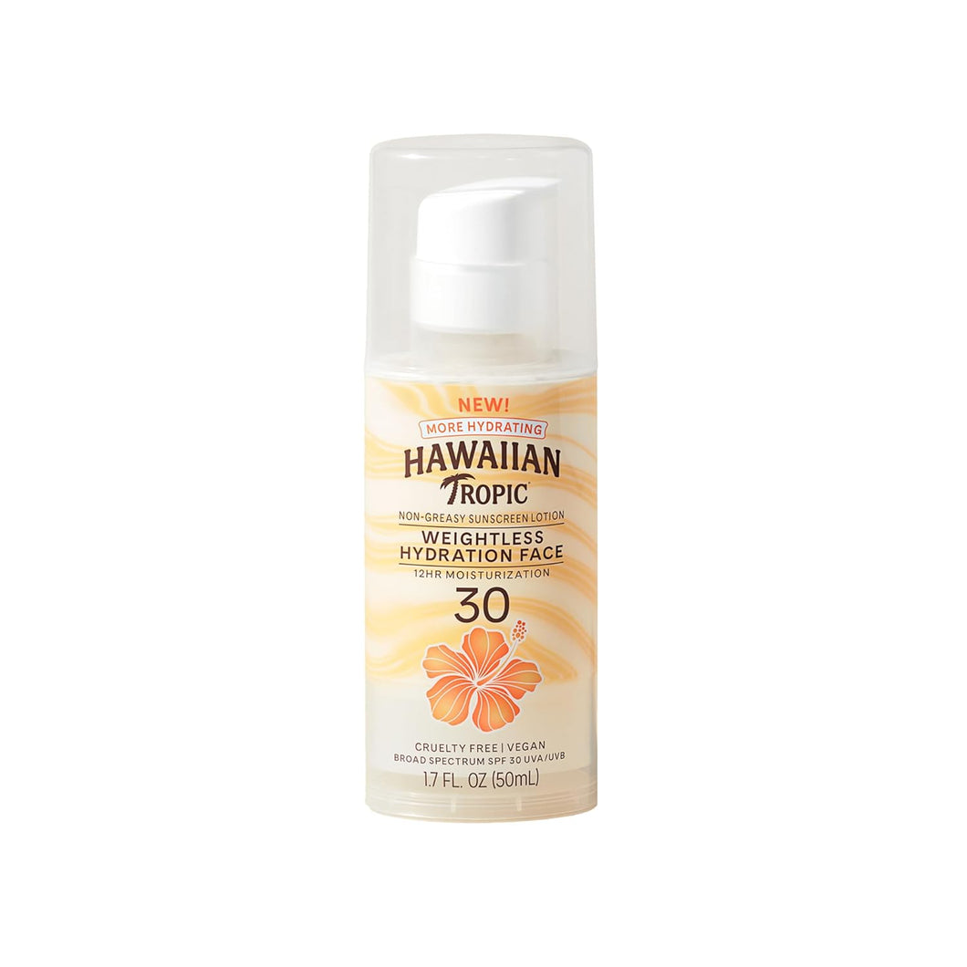 Loción de hidratación sin peso protector solar para rostro SPF 30, 1.7 onzas
