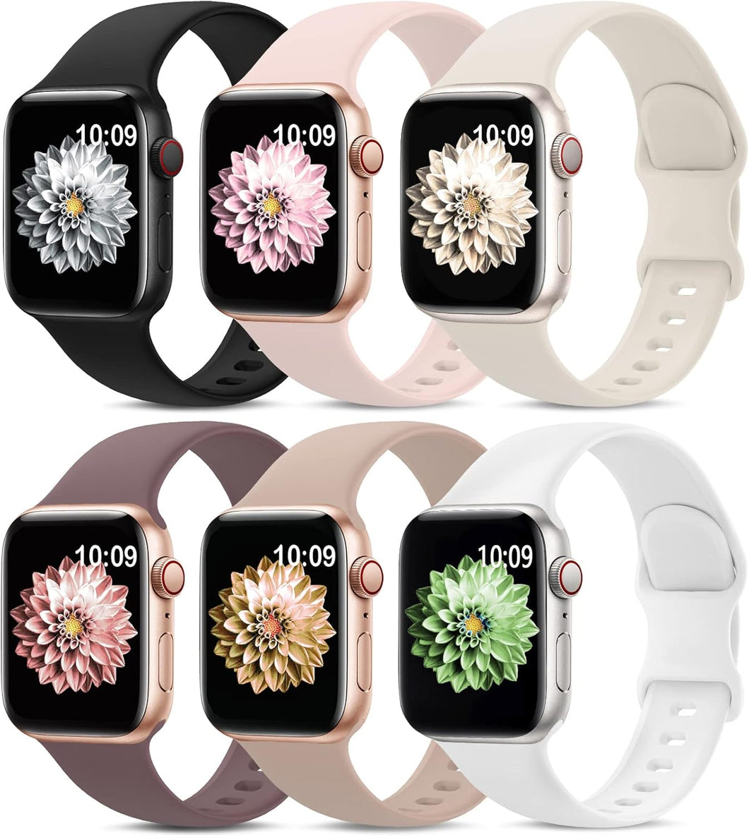 Paquete de 6 correas deportivas compatibles con Apple Watch  a24