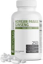 Cargar imagen en el visor de la galería, Panax Ginseng coreano apoya energía, resistencia y vitalidad + memoria y rendimiento mental
