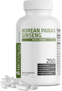 Panax Ginseng coreano apoya energía, resistencia y vitalidad + memoria y rendimiento mental
