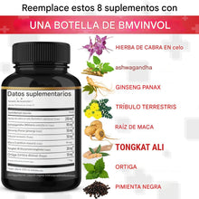 Cargar imagen en el visor de la galería, Suplemento de hierba de cabra con maca, ginseng, Tribulus Terrestris, Ashwagandha, pimienta negra
