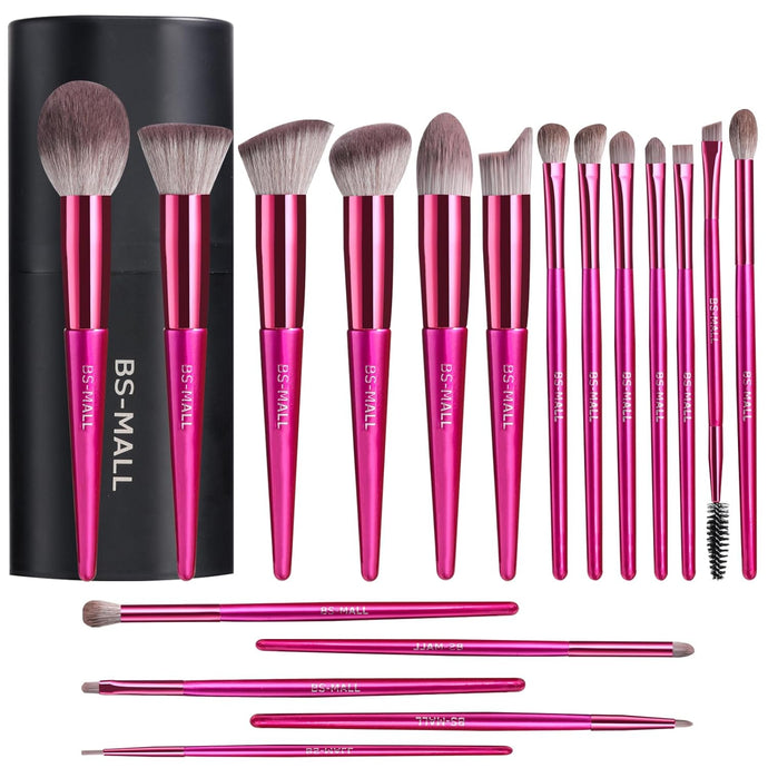 Juego de brochas de maquillaje, 18 piezas