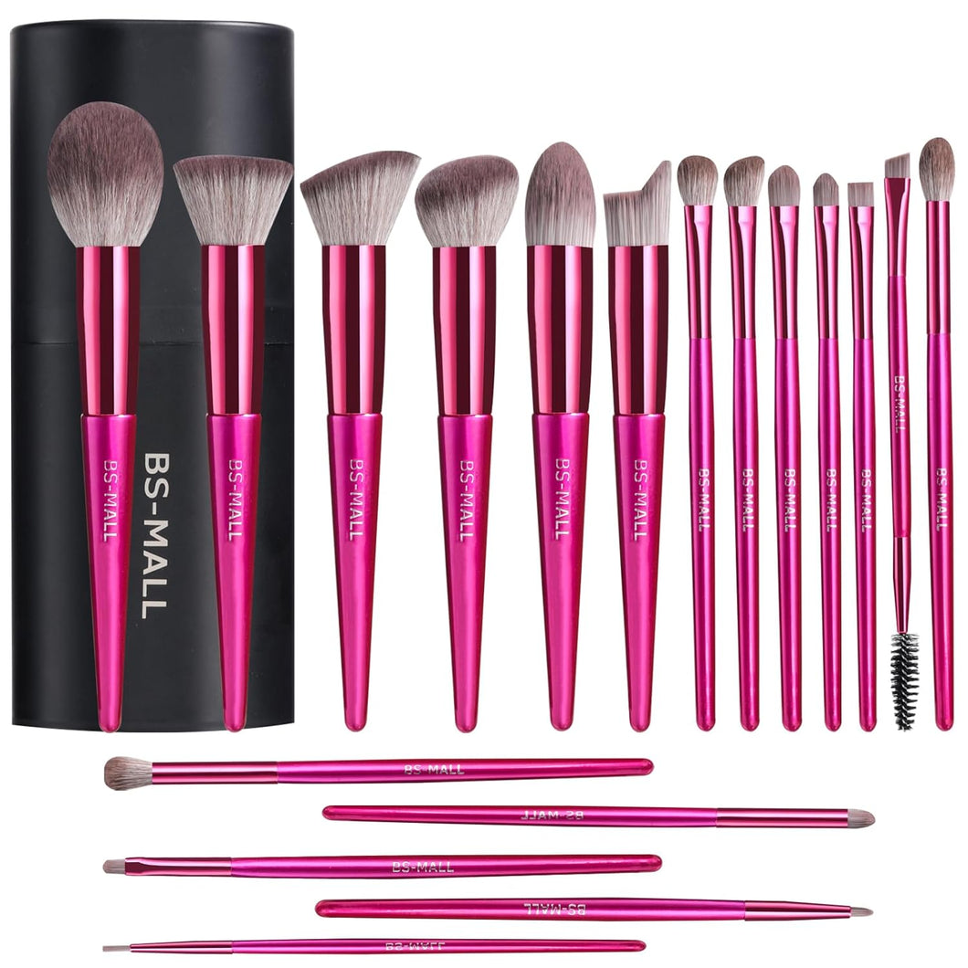 Juego de brochas de maquillaje, 18 piezas